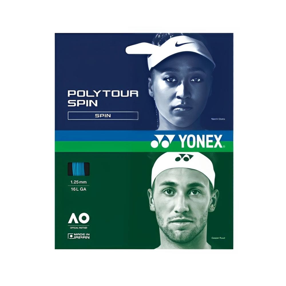 Corda Yonex Poly Tour Spin 1.25mm Azul - Set