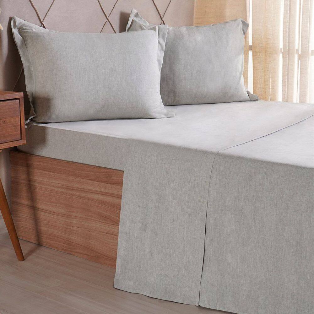 Jogo de Cama King 4 Pçs lIne Stile 100% Poliéster 193x203x40cm