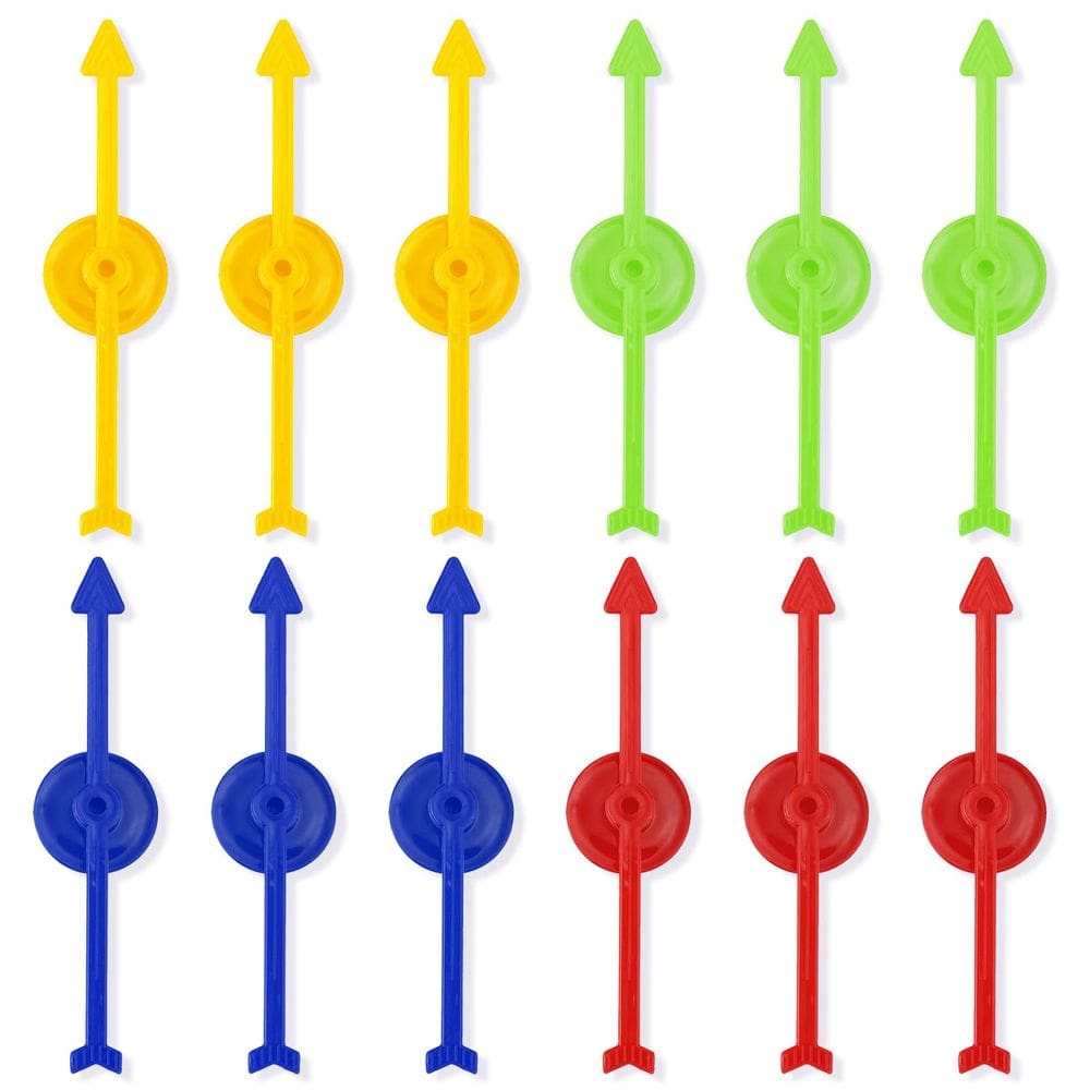 Arrow Game Spinners NQEUEPN 12 peças de plástico 10 cm 4 cores