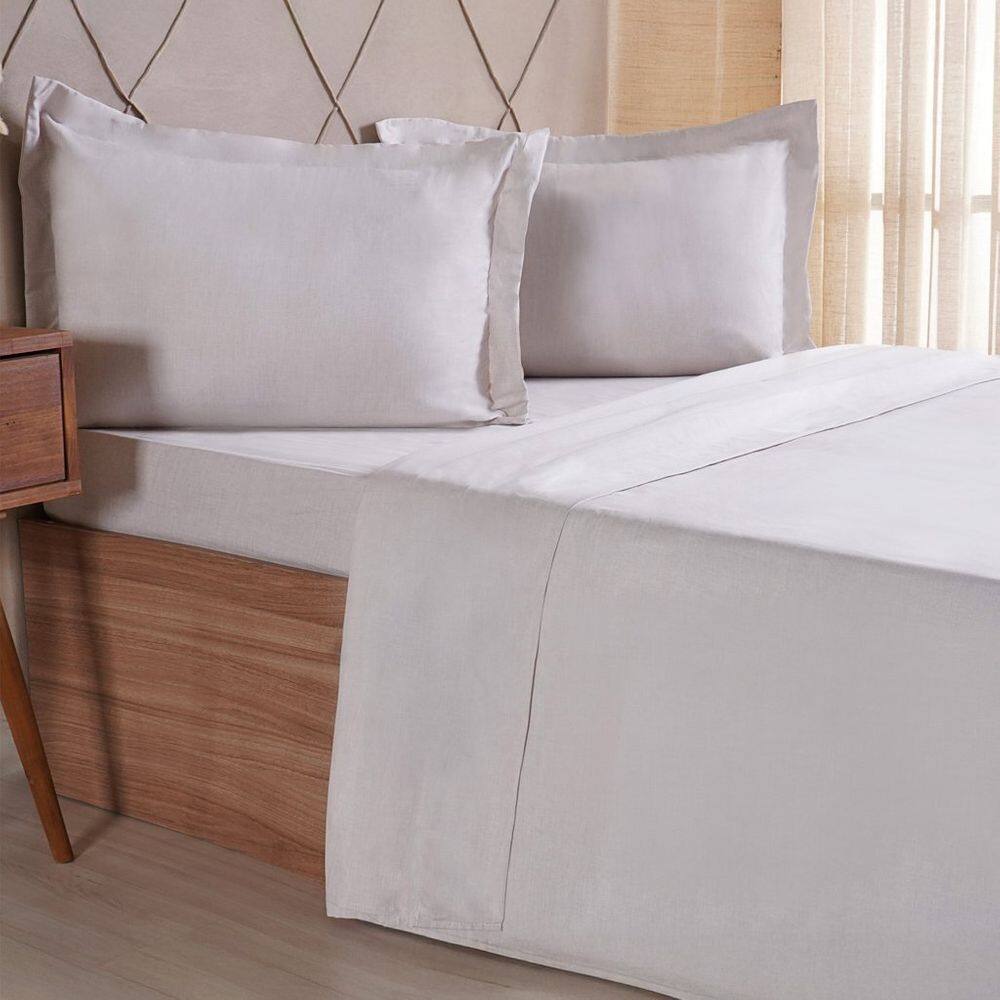 Jogo de Cama King 4 Pçs lIne Stile 100% Poliéster 193x203x40cm