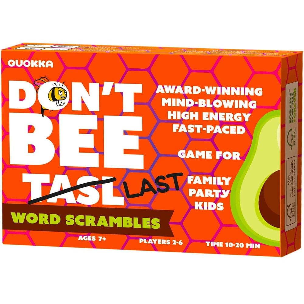 Jogo de Tabuleiro QUOKKA Word Scrambles Party Kids 8-12 Anos
