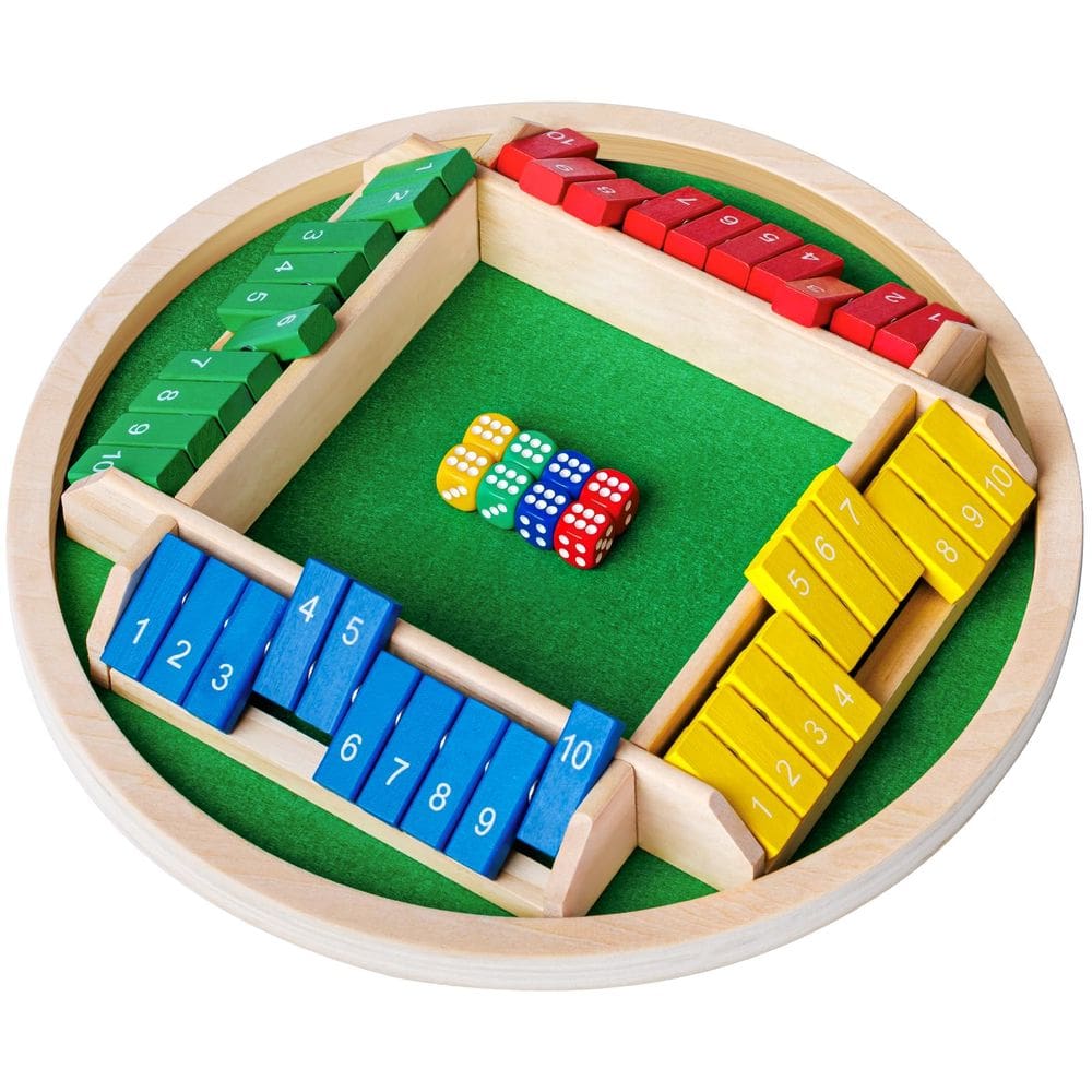 Jogo de dados Shut The Box Nicecho para 2 a 4 jogadores Family Wooden