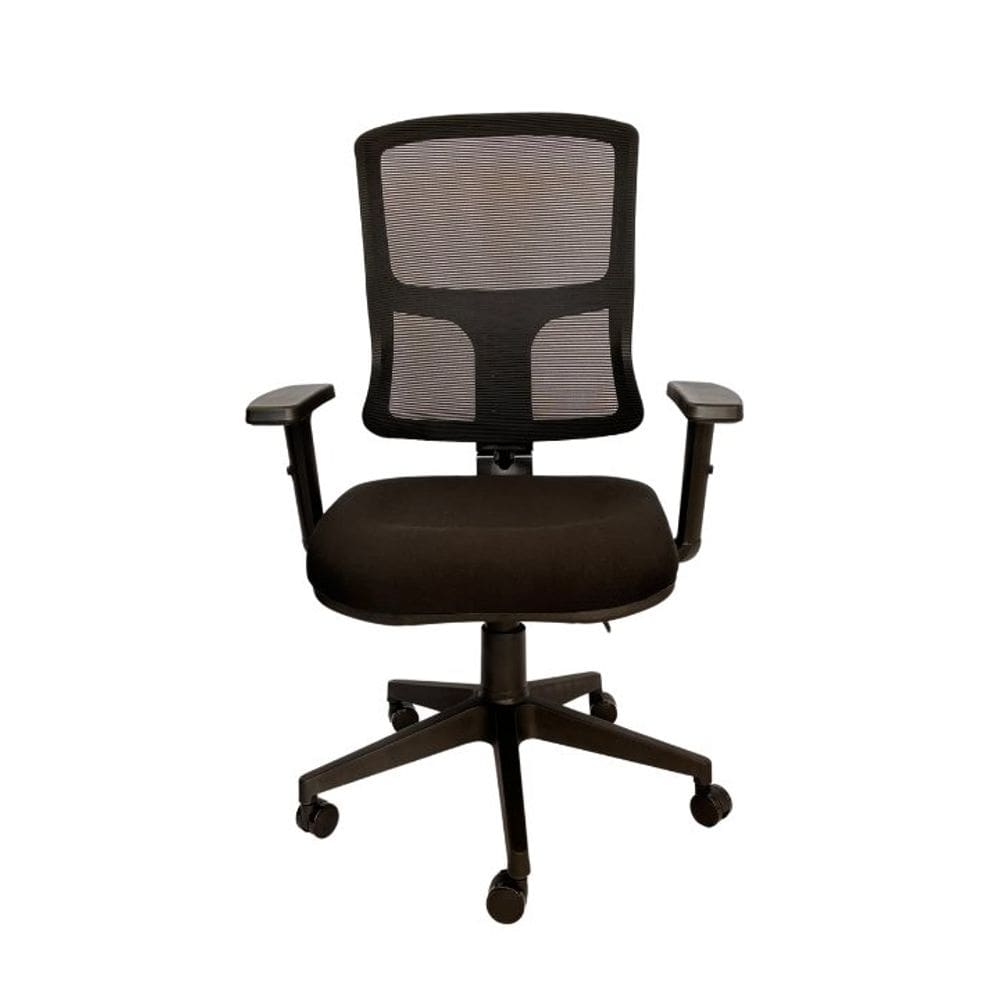 Cadeira Escritorio back system encosto telado nr17 Ergonomica preta G402A Atacadeiras