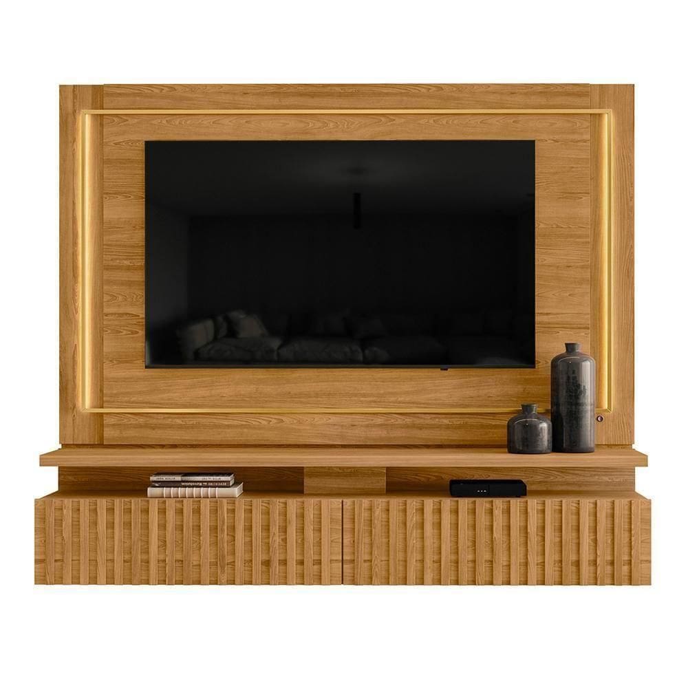 Painel Home Suspenso Gaia Cumaru Para Tv Até 75 Madetec Cumaru