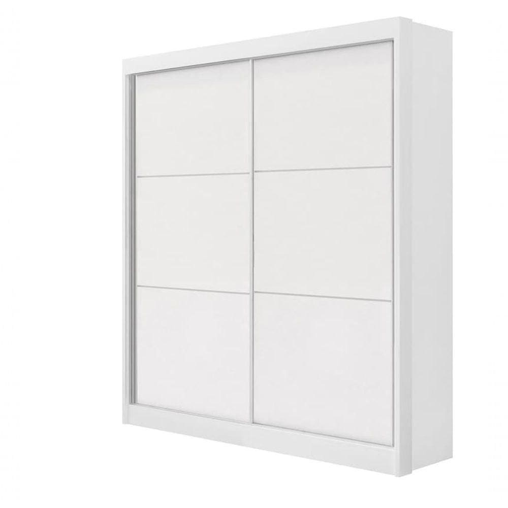 Guarda Roupa Solteiro 2 Portas 3 Gavetas Santorini-branco Móveis D`doro