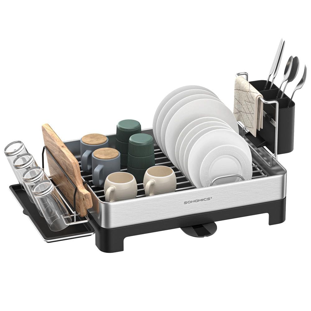 Rack de secagem de pratos SONGMICS Premium em aço inoxidável UKCS030B01