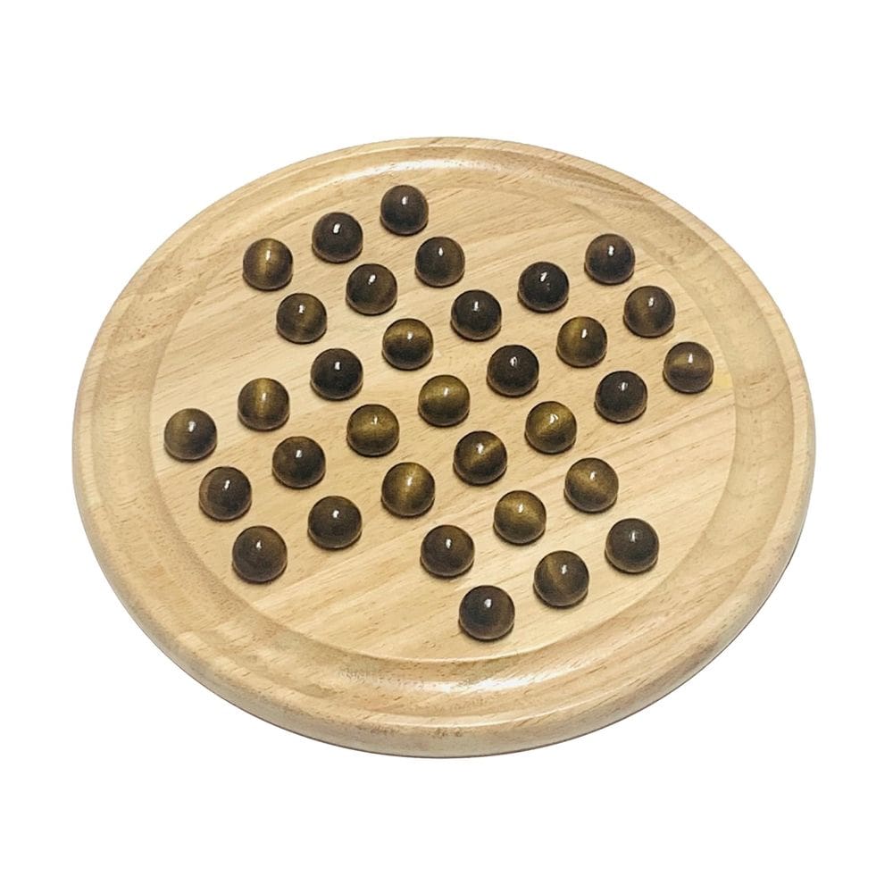 Jogo de tabuleiro solitário WOWME Solitaire Tabuleiro redondo de 22,35 cm