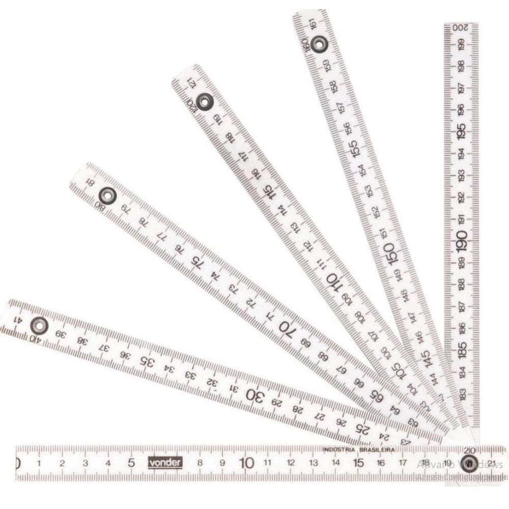 Escala Métrica De Plástico 2 Metros Nove54