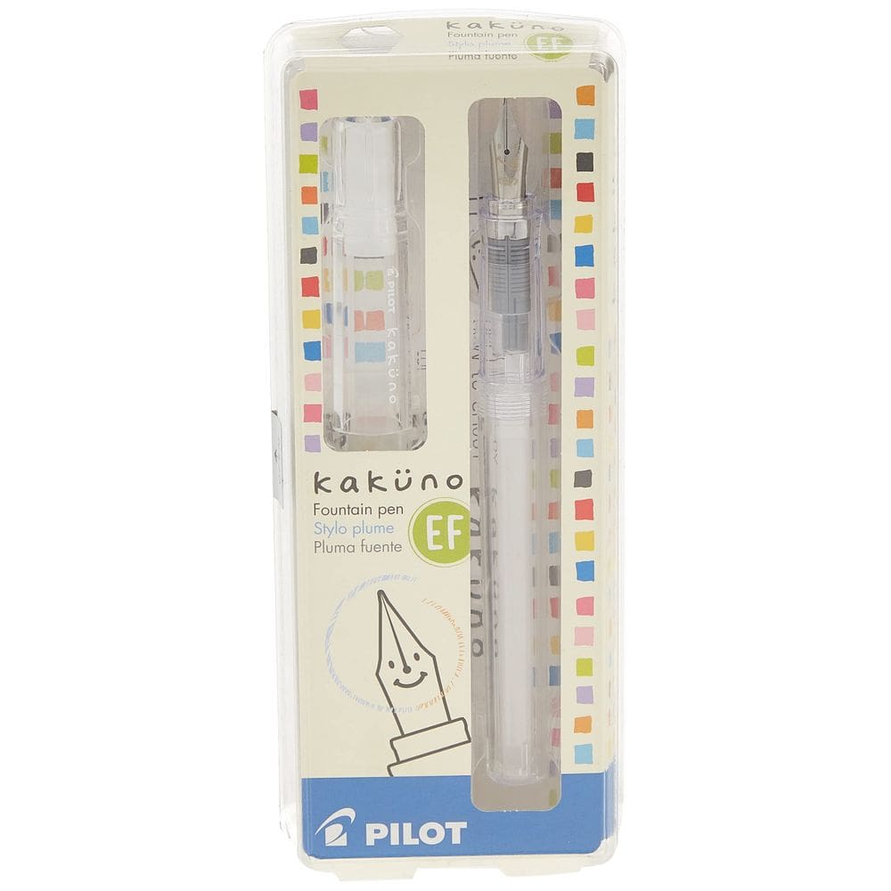 Caneta-tinteiro PILOT Kakuno Clear Barrel Extra Fine Nib