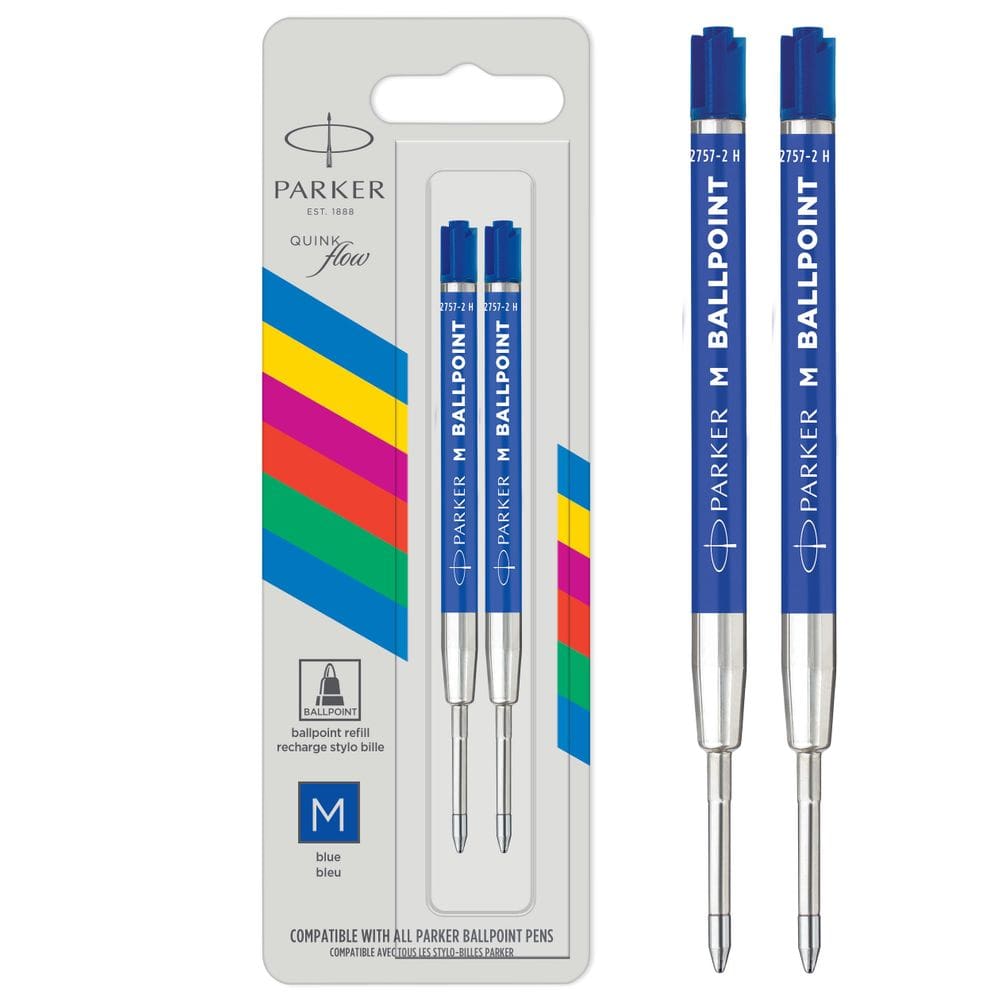 Recarga Parker Quinkflow Basic Blue para caneta esferográfica 1x2