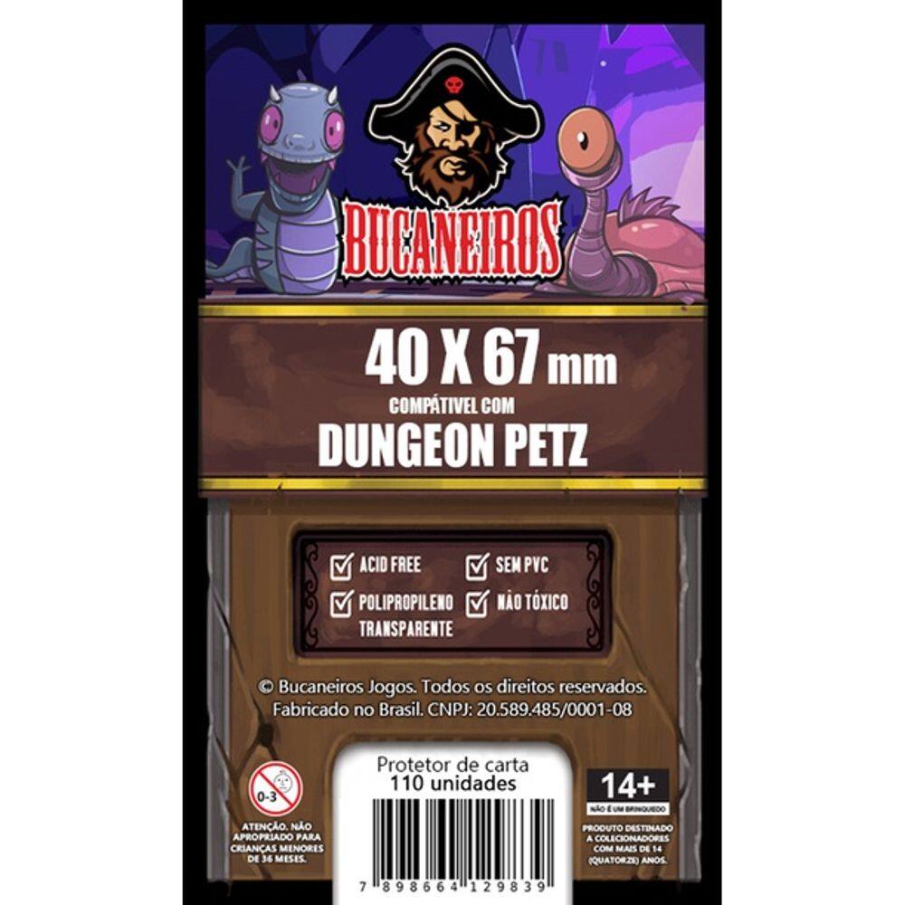 Sleeve Customizado para Dungeon Petz (40 x 67) Bucaneiros