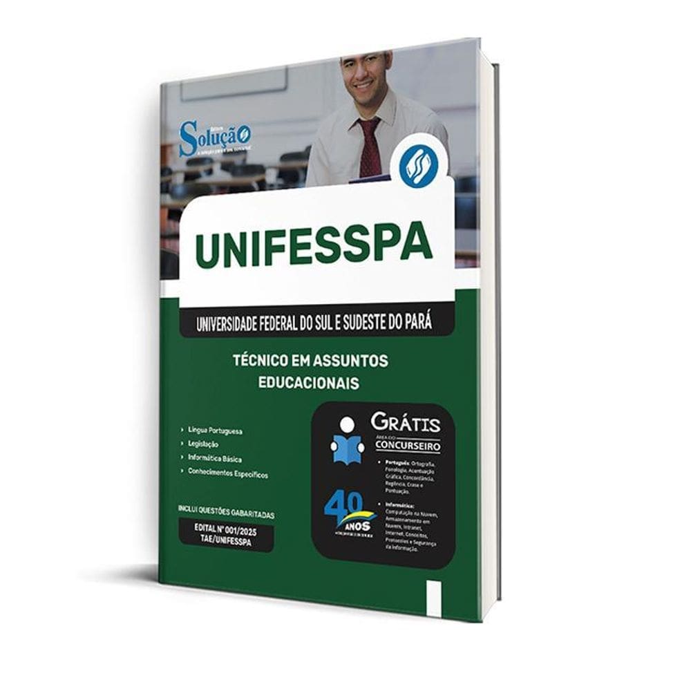 Apostila Unifesspa 2025 - Técnico Em Assuntos Educacionais