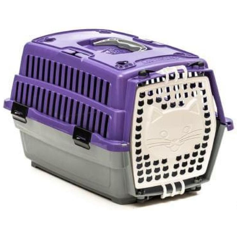 Caixa De Transporte Love Travel Lilás Para Gatos - Pet Injet