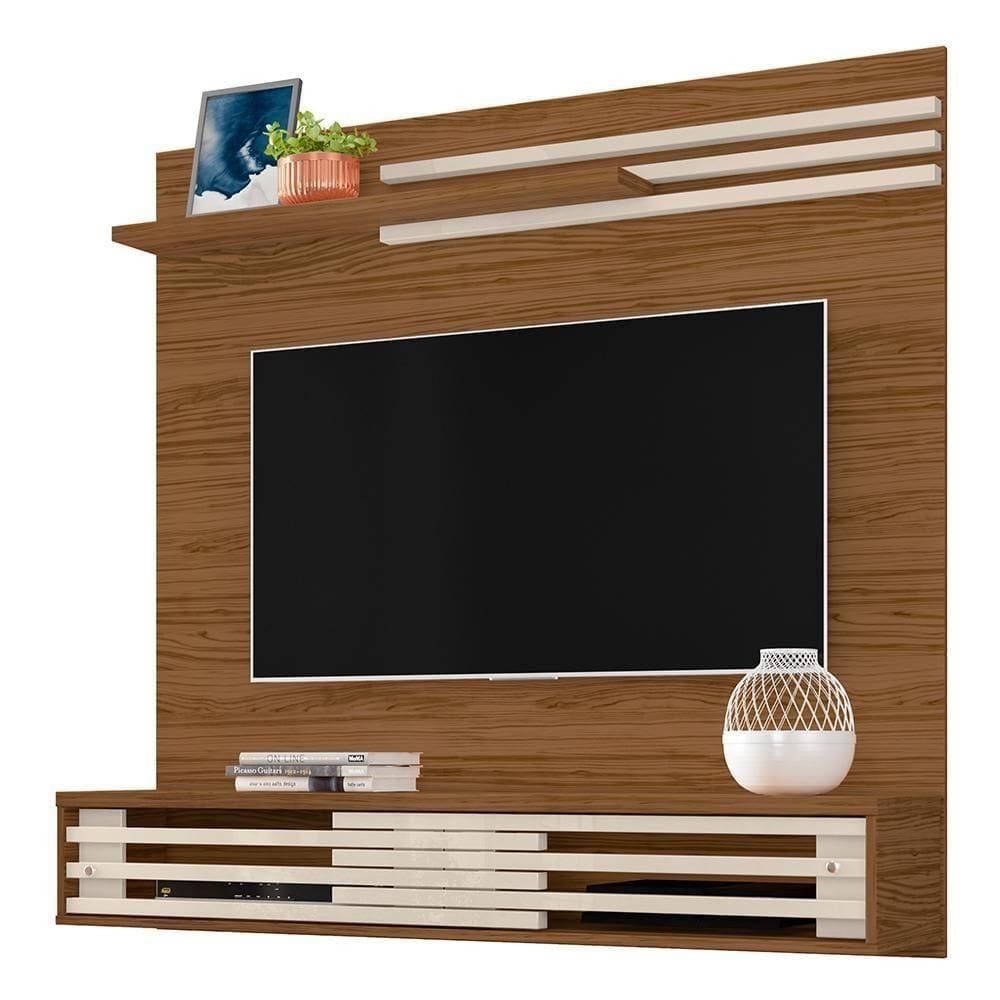 Painel Home Suspenso Frizz Sublime Naturale Off White Para Tv Até 55 Madetec Naturale Off White