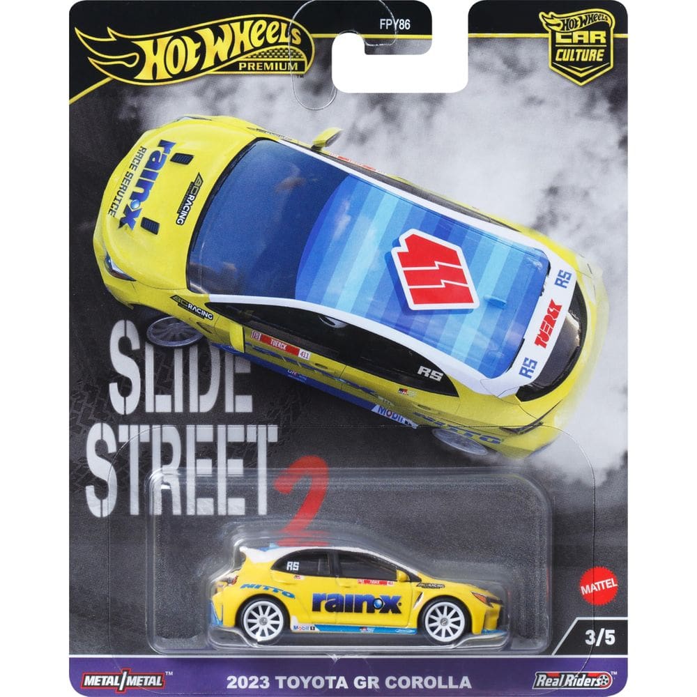 Carro de brinquedo Hot Wheels Premium Car Culture Toyota Corolla GR 1:64