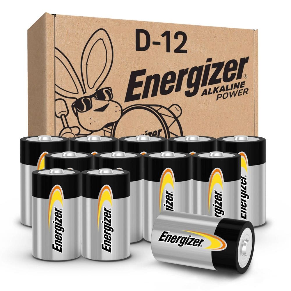 Bateria Energizer Alkaline Power D 12x1, pacote de longa duração