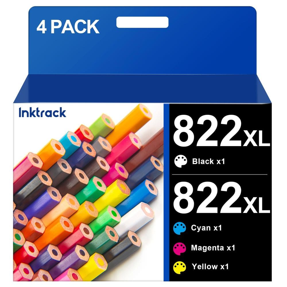 Pacote combinado de cartuchos de tinta 822XL para impressora Workforce Pro
