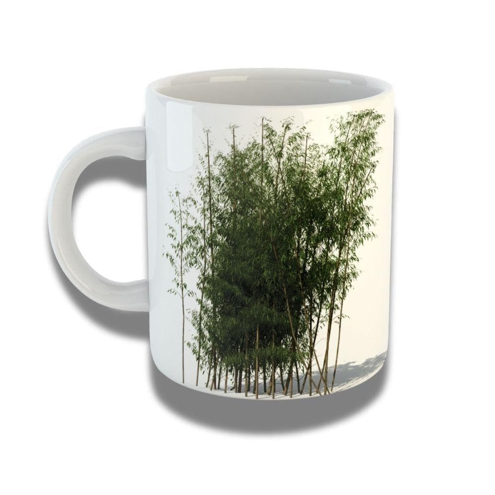 Caneca De Porcelana 325ml Com Design 3d Exclusivo árvore