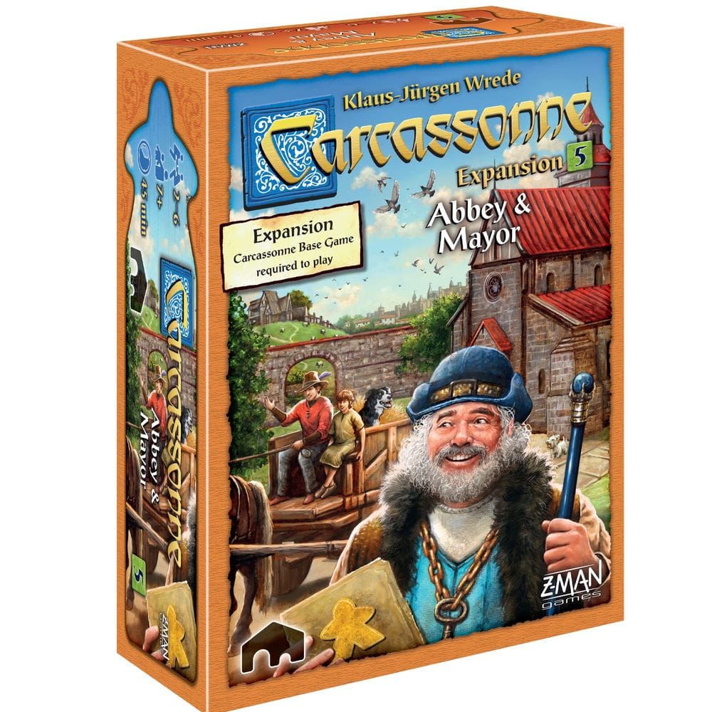 Jogo de Tabuleiro Carcassonne Abbey & Mayor Expansion Z-Man Games