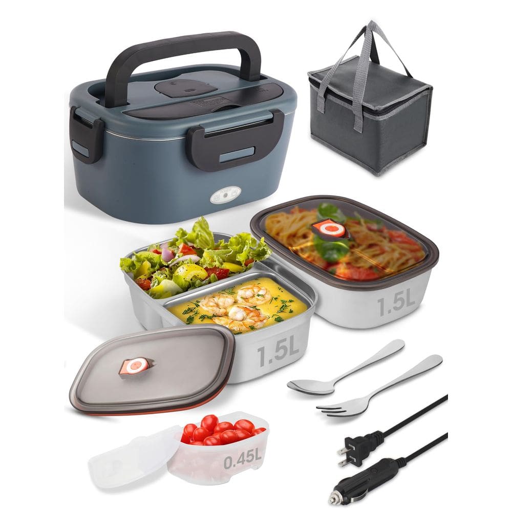 Lancheira aquecida SOHIDA Electric 80W com recipiente e bolsa