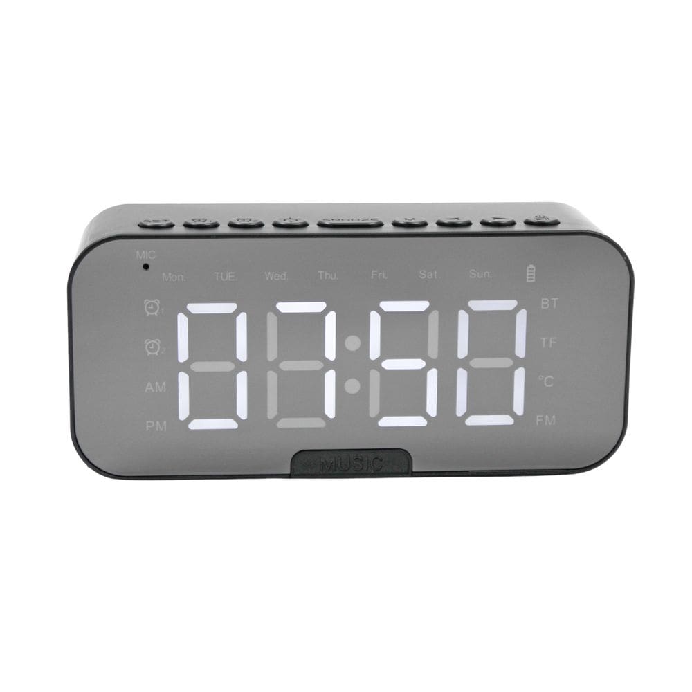 Relógio Despertador - Bluetooth Radio USB LED