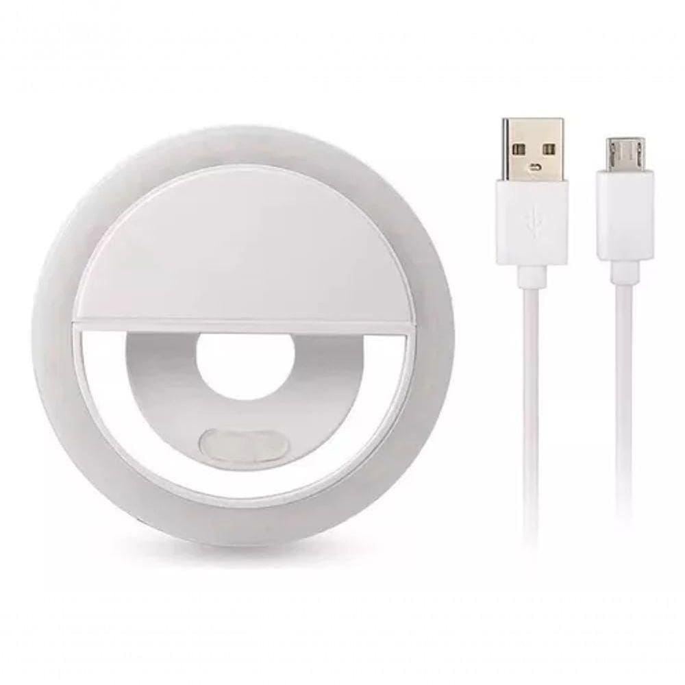 Mini Ring Light Selfie Com Luz De Led Para Celular