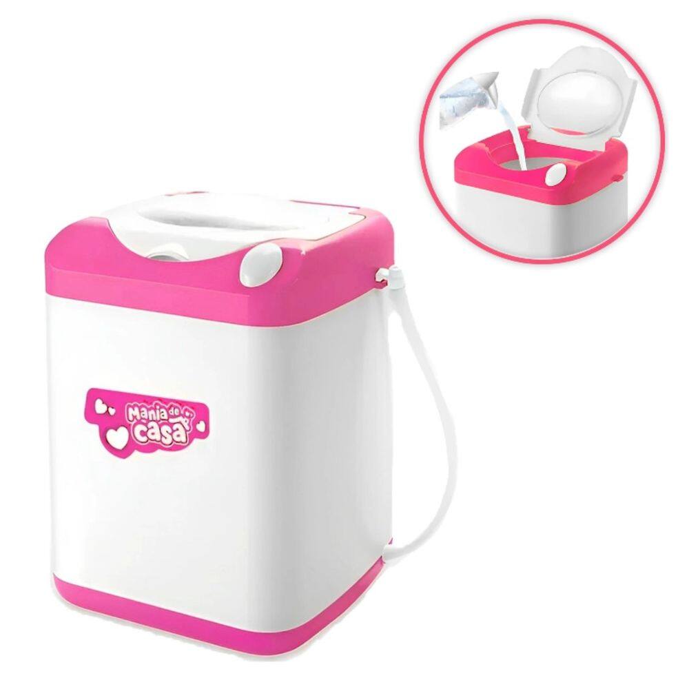Maquina De Lavar Infantil Menina Mania De Casa 6674 Dm Toys