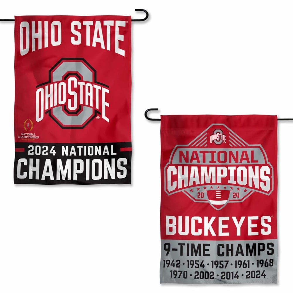 Garden Flag WinCraft OSU Buckeyes 2024 Campeões Nacionais