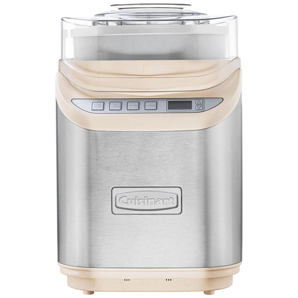 Máquina de Sorvete Automática Capacidade 2L e Tela LCD, 110V, Cuisinart ICE 70CRM, Creme