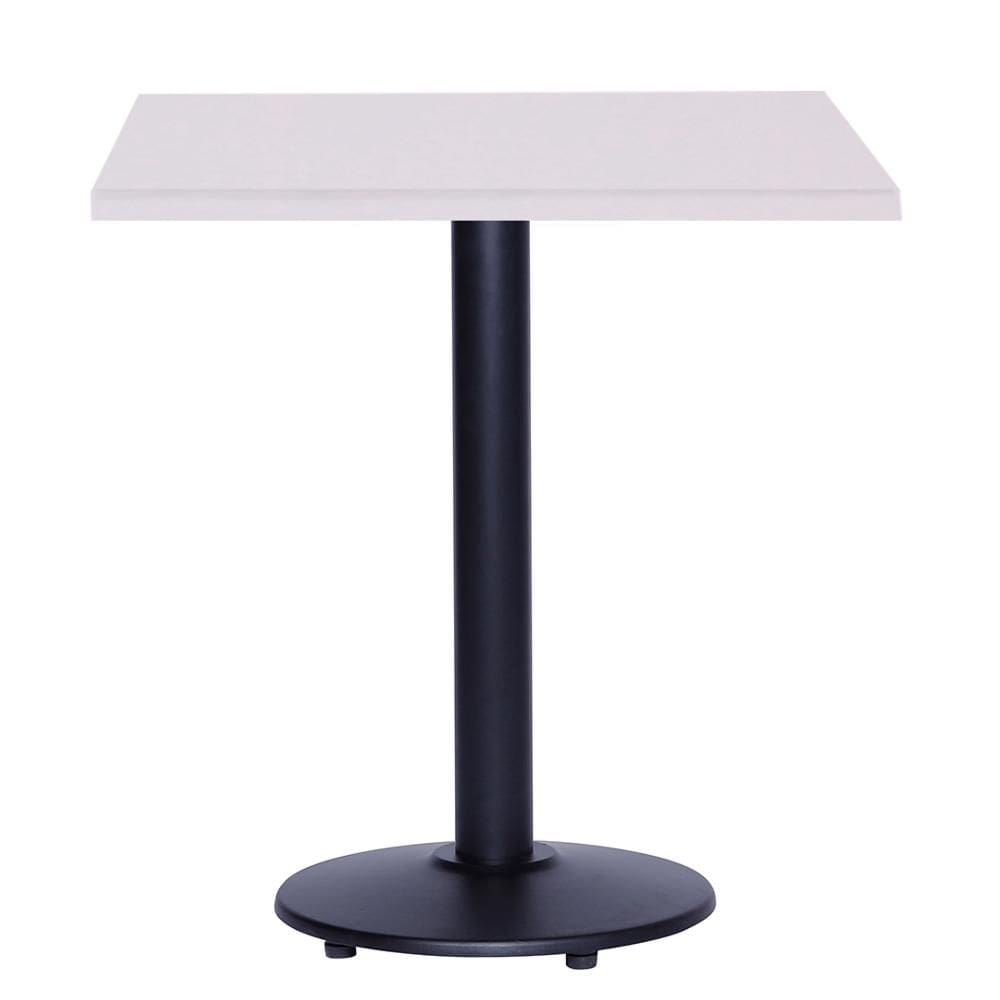 Mesa Zeta 77,50 cm (Altura) com Tampo em MDP Quadrado 60 cm Branco