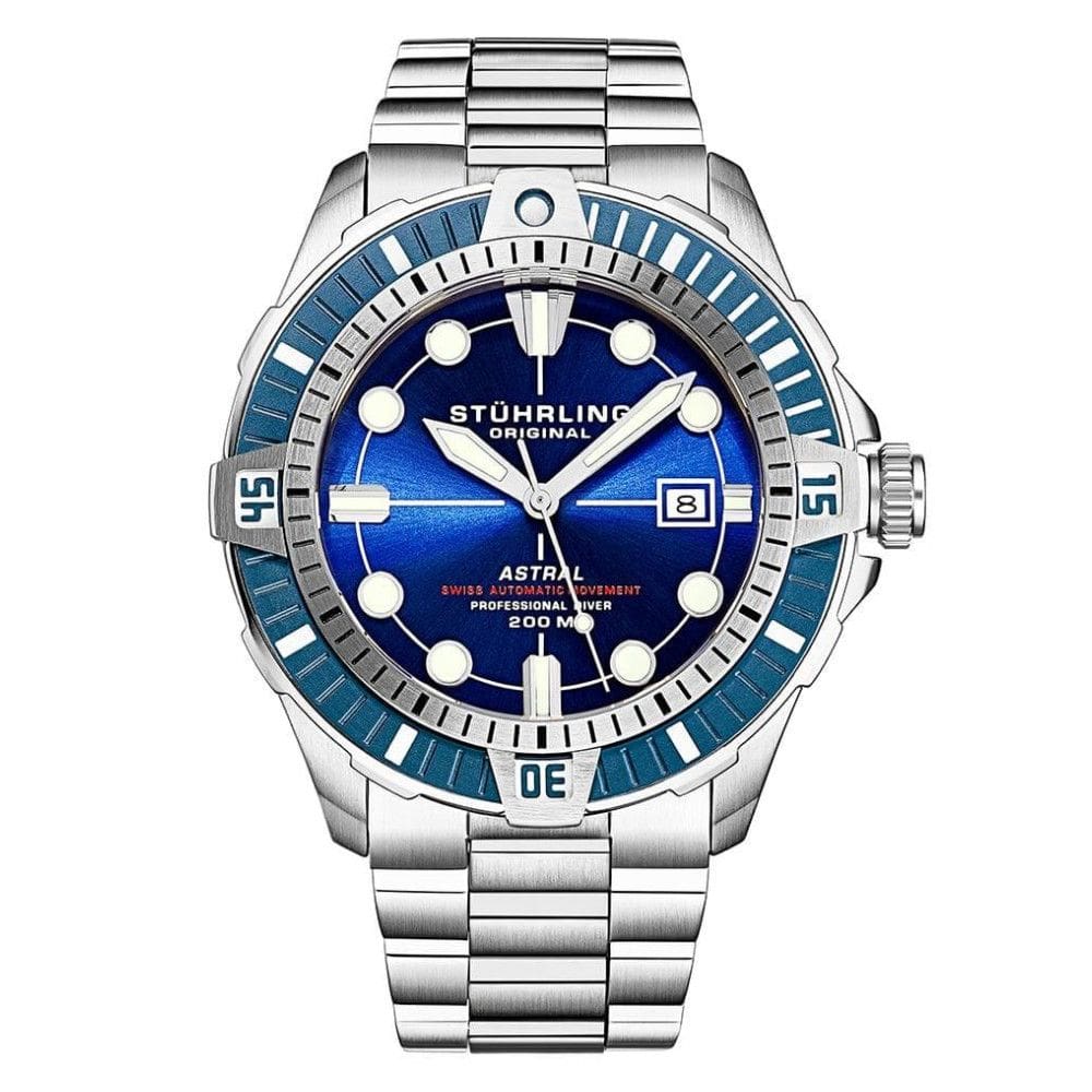Relógio Masculino Stuhrling Astral 1005 Automático 45mm, Prata