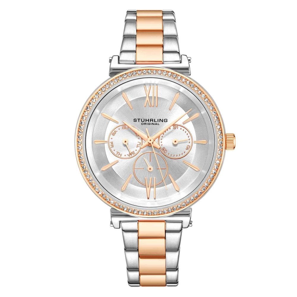 Relógio Feminino Stuhrling Almasi 3908 Quartzo 40mm, Prata Clássico