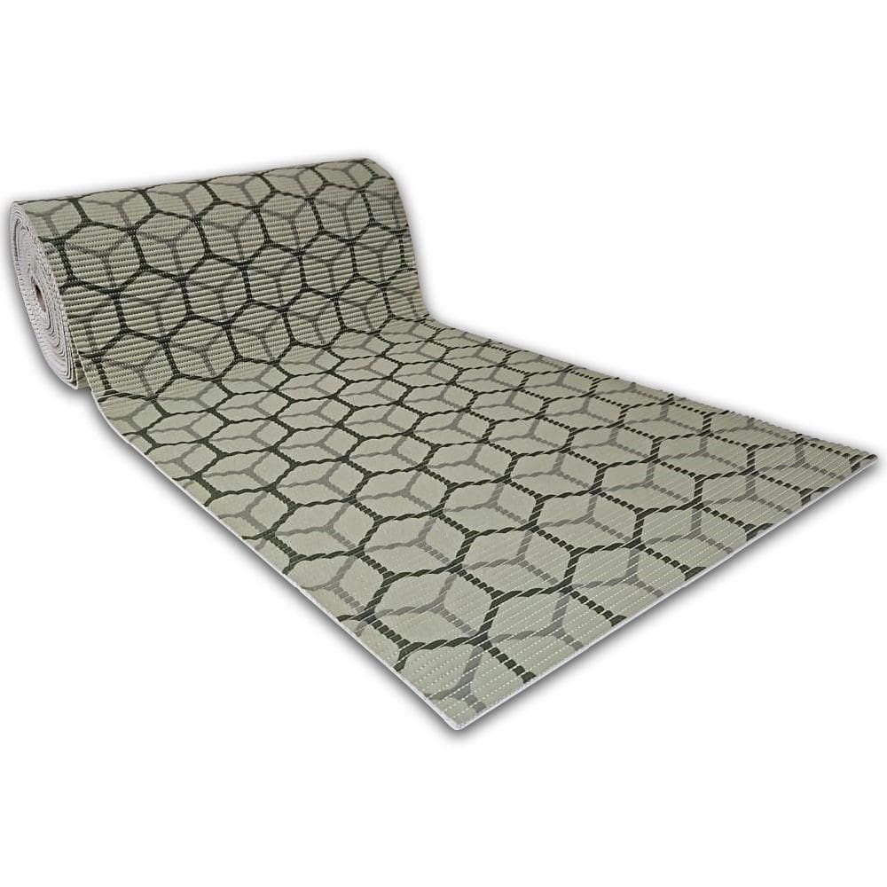 Tapete Passadeira Capacho Emborrachada Antiderrapante 0,65x1,00 Cubos Verde