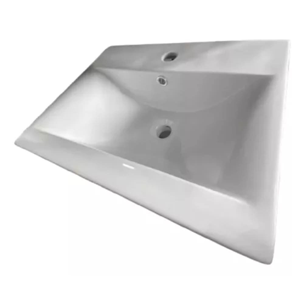 Cuba De Louça Retangular 39x51cm Semi Encaixe. Branca