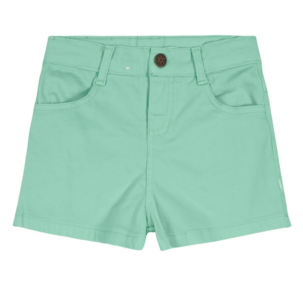 Shorts sarja infantil menina Brandili Verde