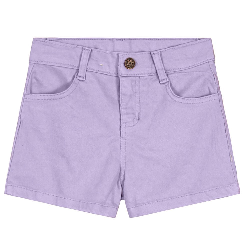 Shorts sarja infantil menina Brandili Lilás