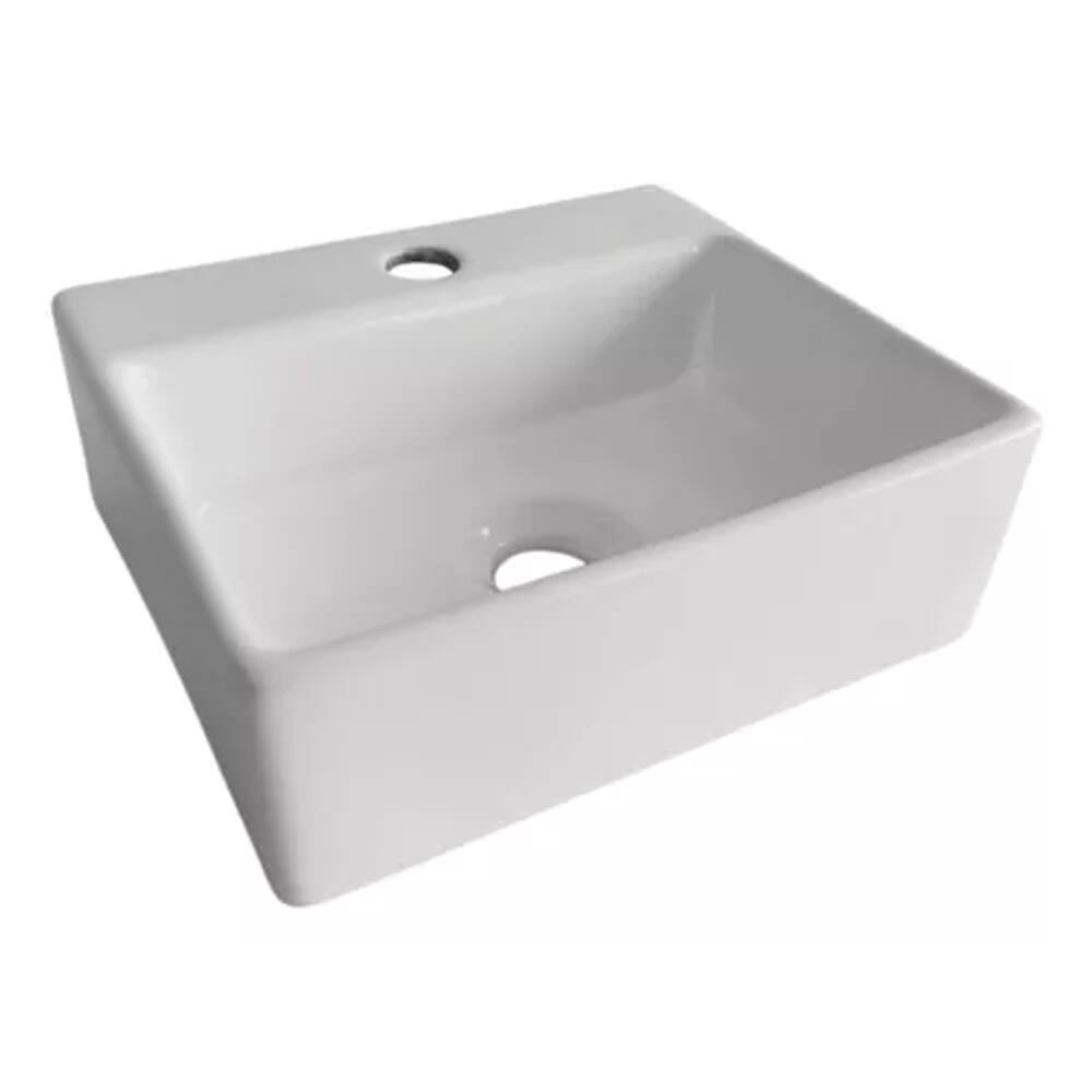 Cuba De Louça Apoio Quadrada 32x29x11. Branca
