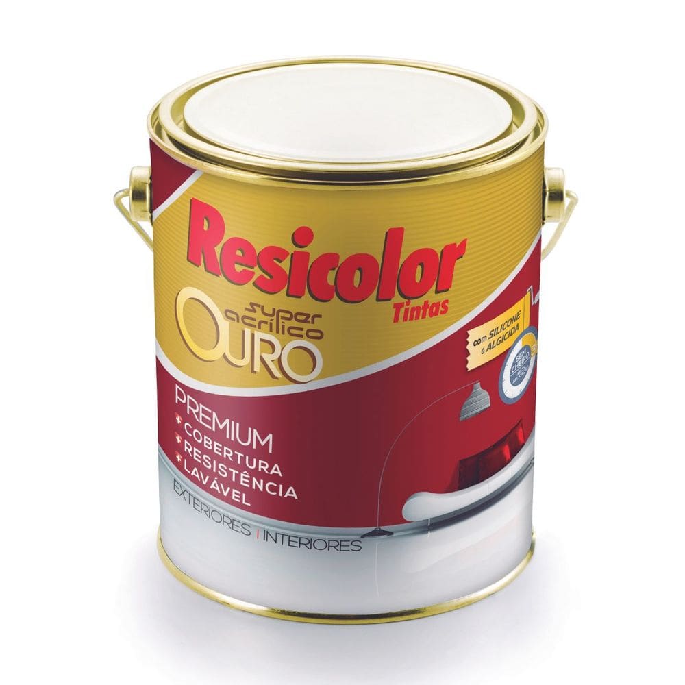 Base media acrílica ouro fosco 3,24l | resicolor