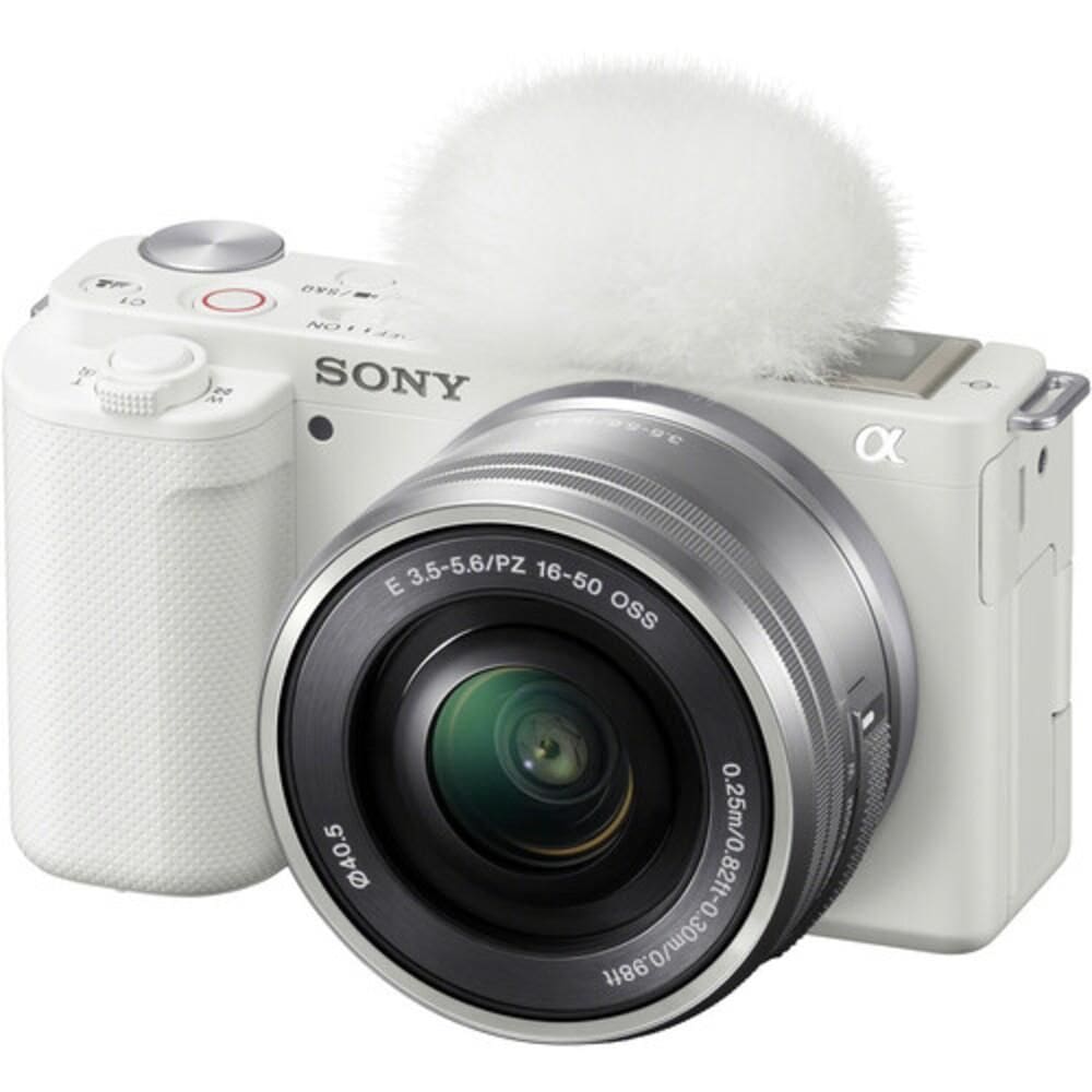 Câmera Sony Zv-E10 Mirrorless Kit Com Lente 16-50Mm Branca