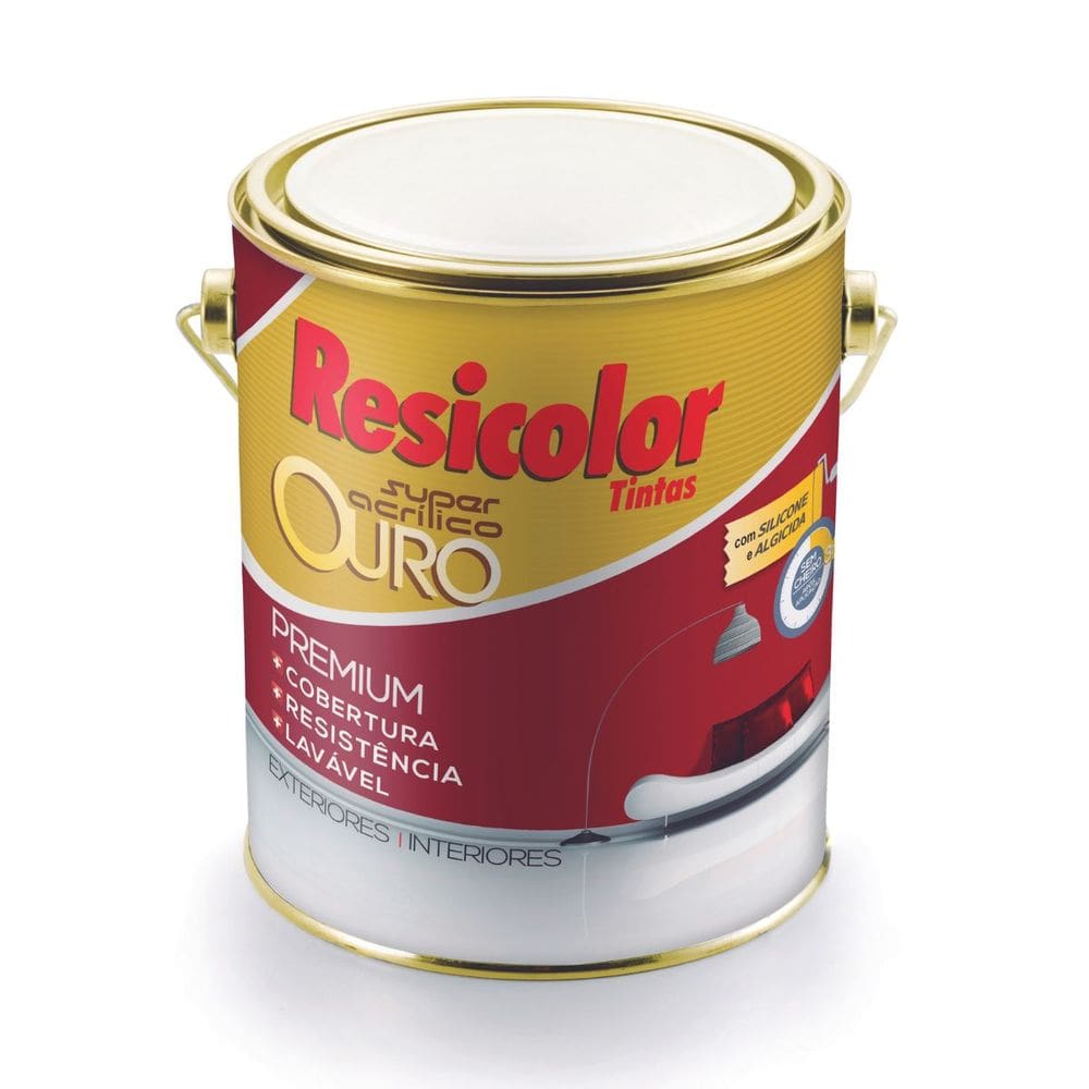 Base clara acrílica ouro fosco 3,24l | resicolor