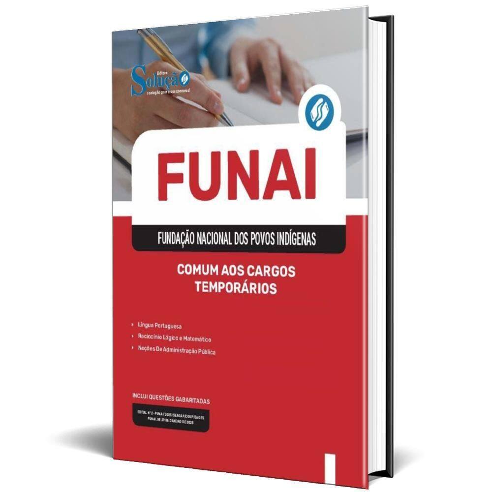 Apostila Funai 2025 - Comum Aos Cargos - Temporários
