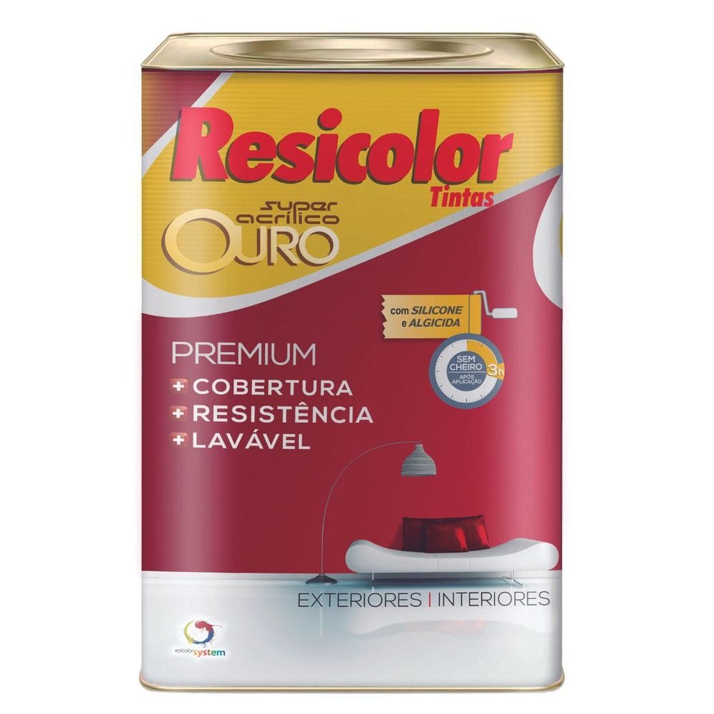 Base Clara Acrílica Ouro Sb 16,2l | Resicolor