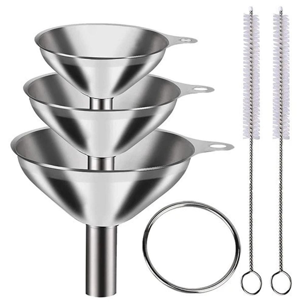 Conjunto de Funis de Cozinha em Aço Inoxidável