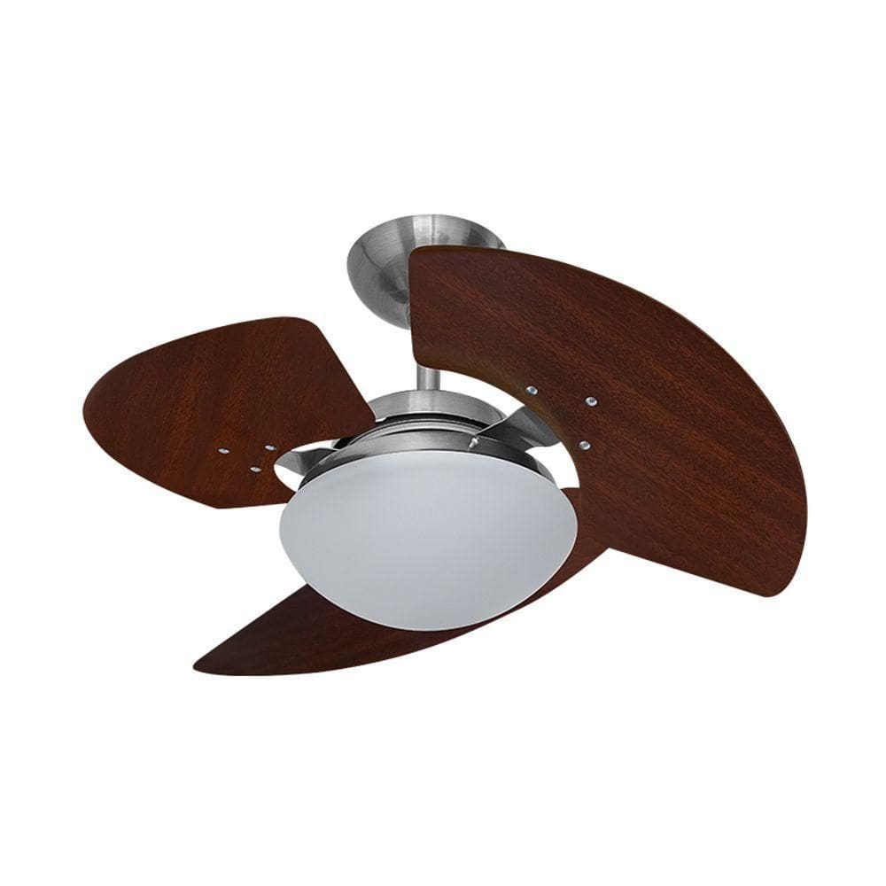 Ventilador De Teto Tron Aventador Stilo 3 Pás Alternativo - Aço Escovado 127v