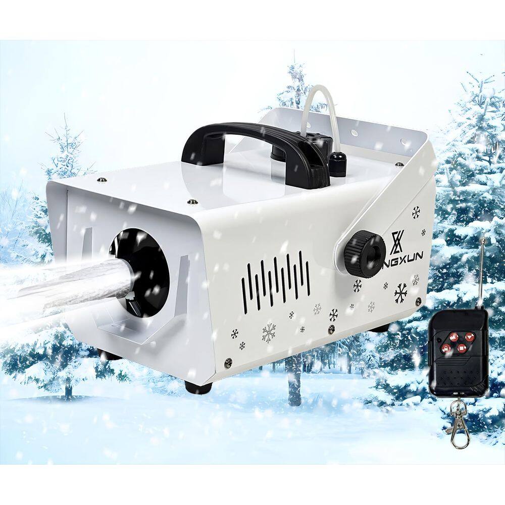 Máquina de neve LANGXUN 800W com controle remoto manual e sem fio