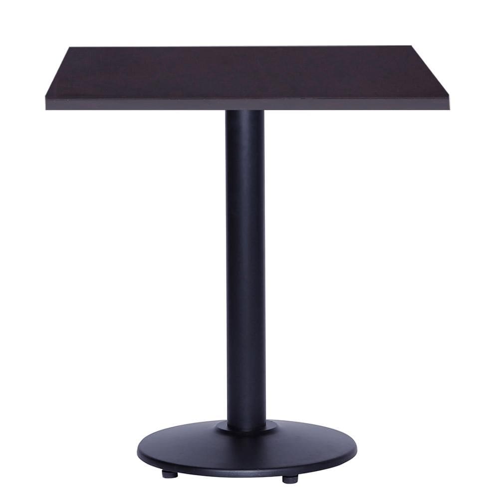 Mesa Zeta 77,50 cm (Altura) com Tampo em MDP Quadrado 80 cm Preto