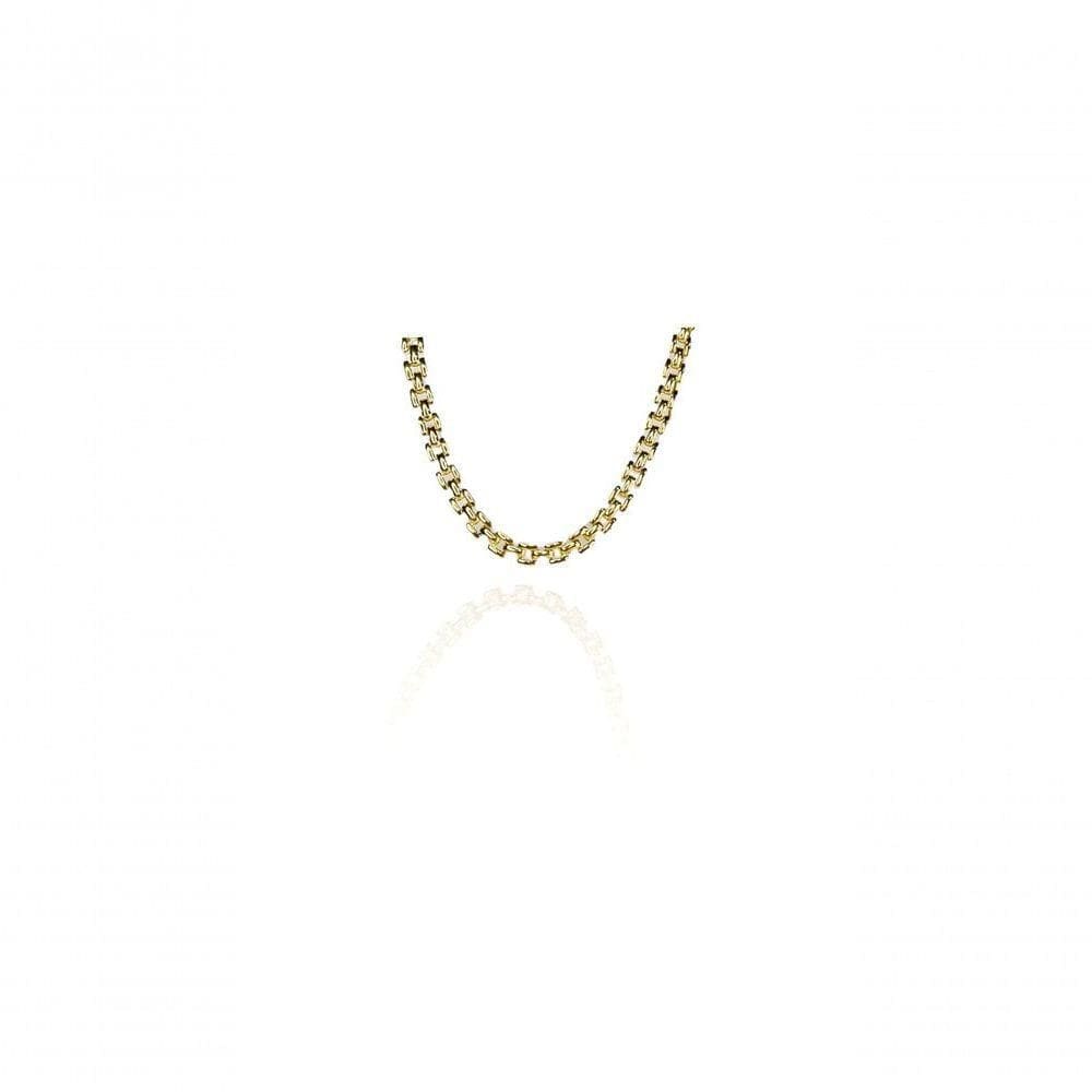 Colar Corrente De Relógio Banhado Em Ouro 18k