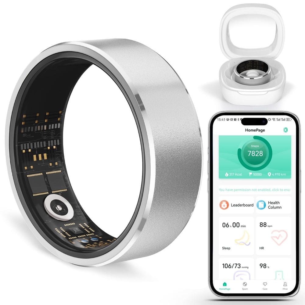 Rastreador de fitness Smart Ring Ring YULUCKGO Health Heart Rate