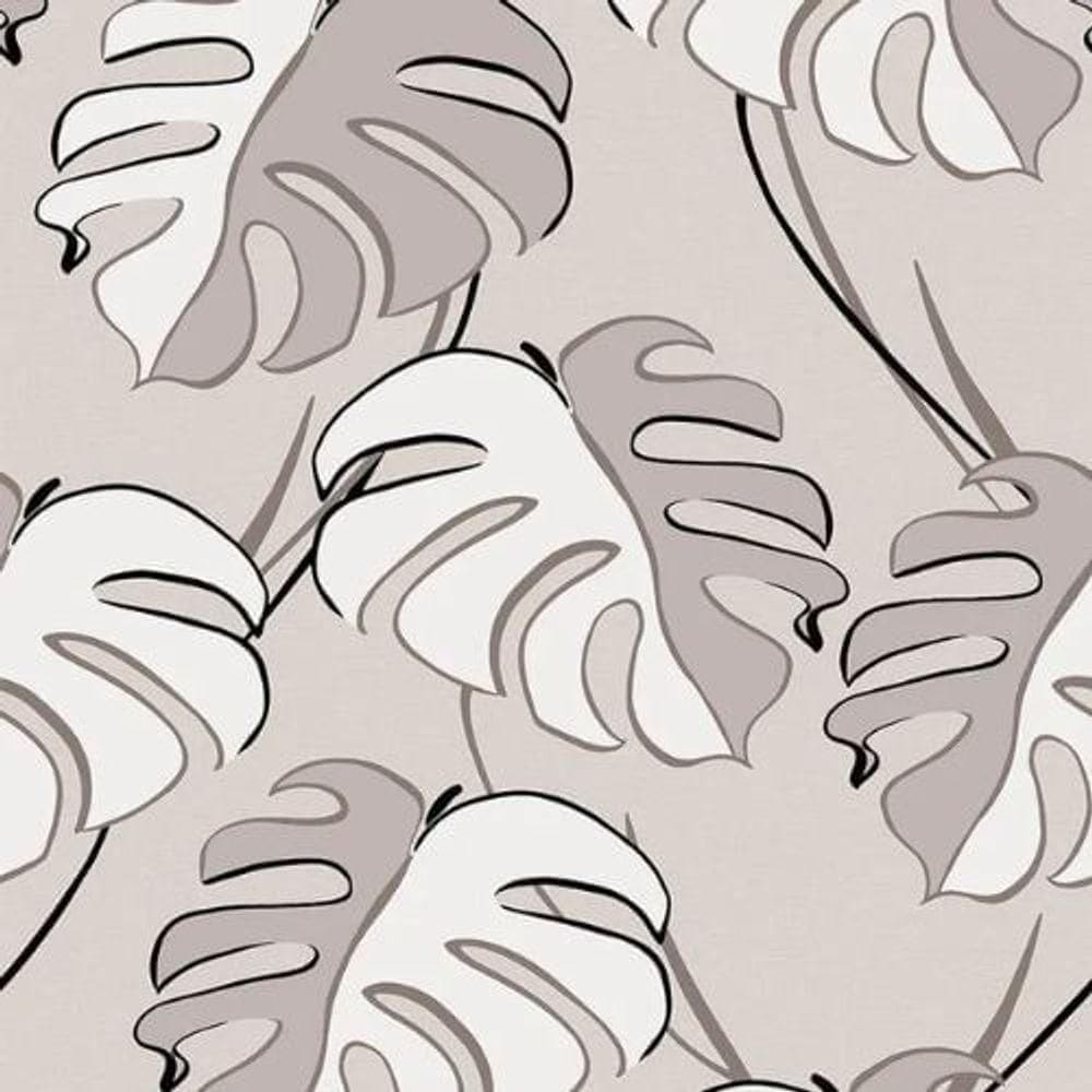 Papel De Parede Kylie Folhagem Bege 81606