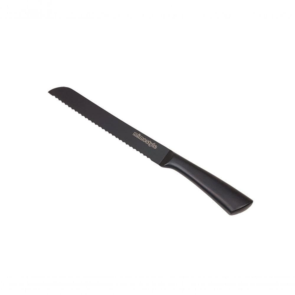 Faca Para Pão Inox Premium Black 8? Mimo Style Ac21055